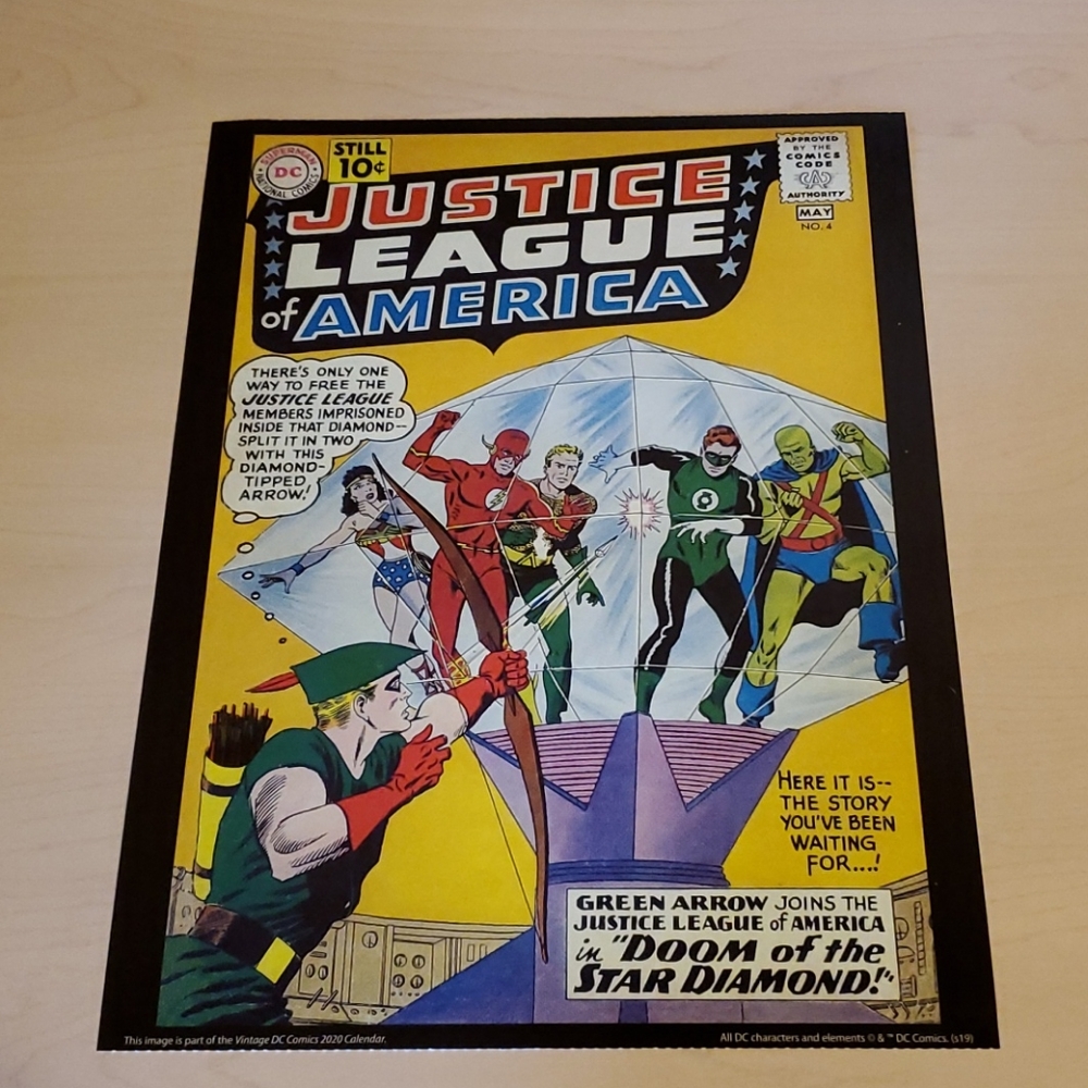 DC Justice League of America # 4 Cover Poster